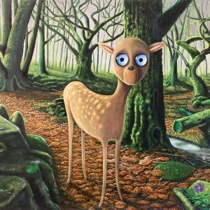 Timid deer